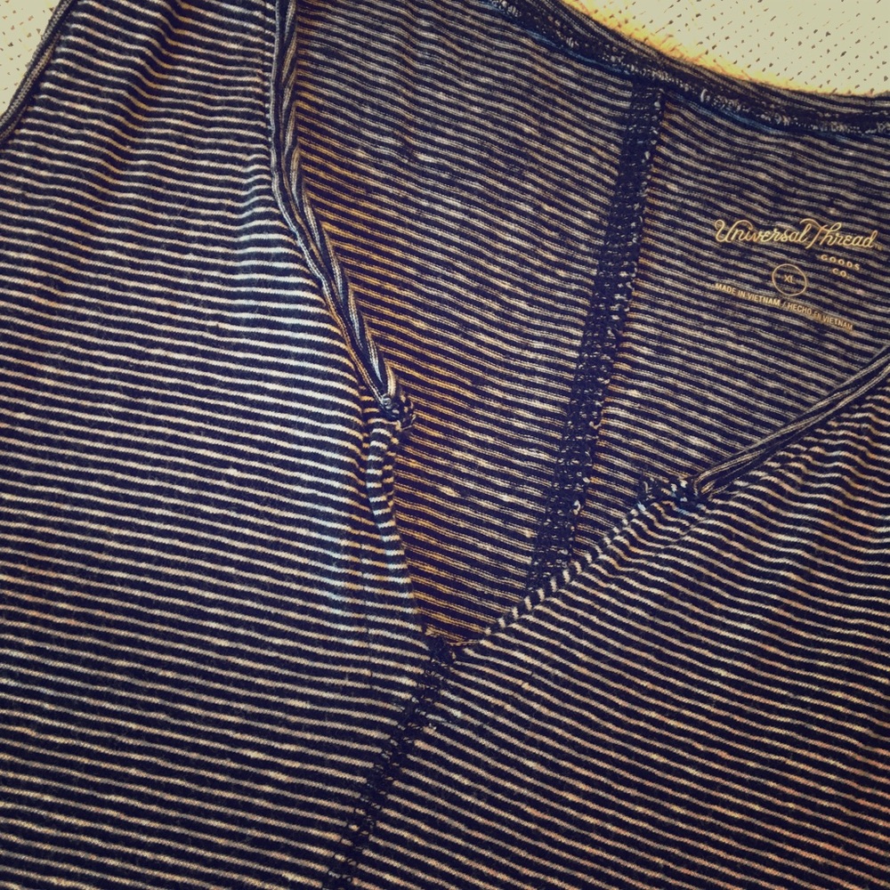 Black & White Stripped Sun Dress